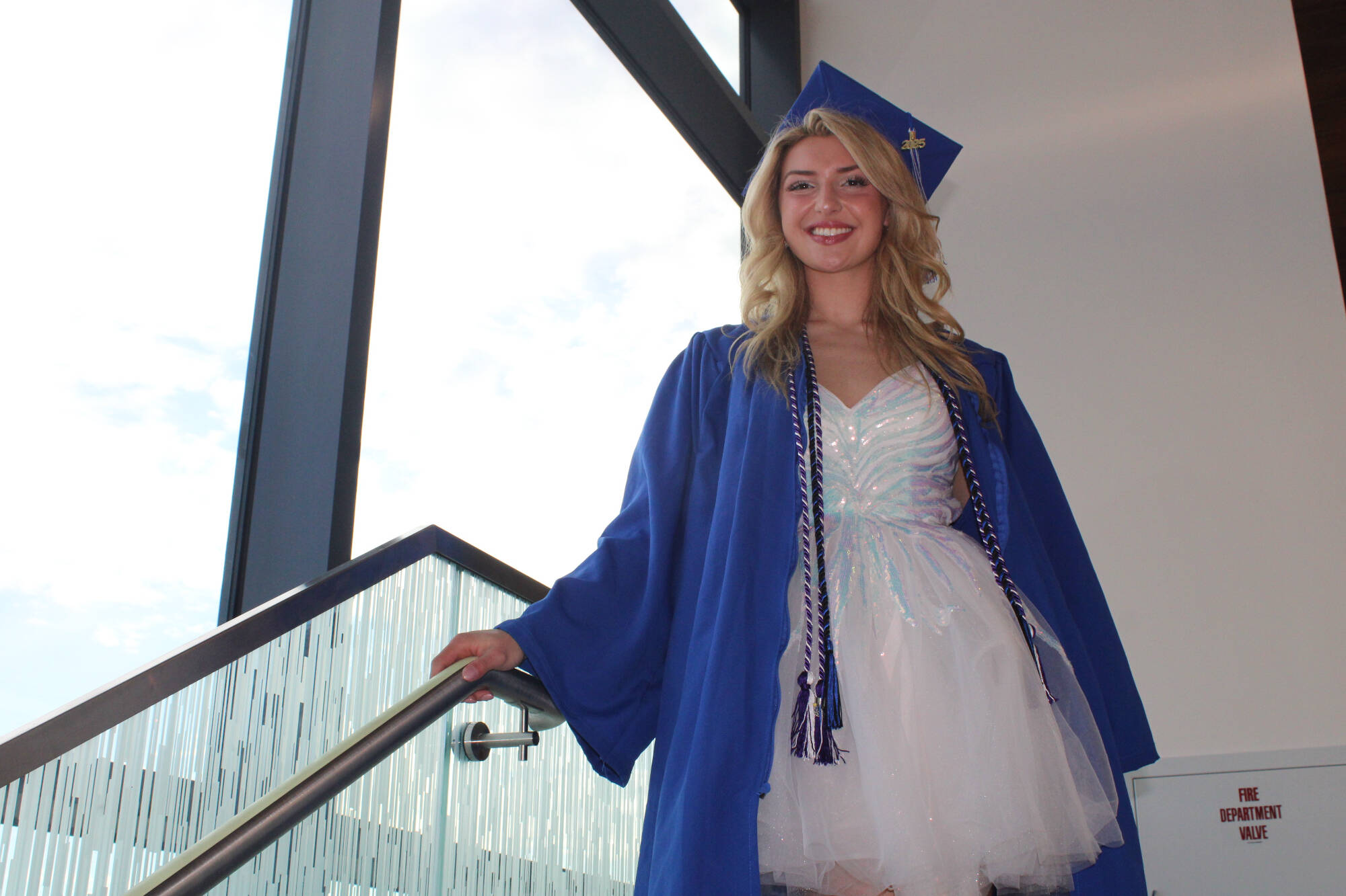 2026 PCE graduate Hailey Siwek, pictured in her cap and gown